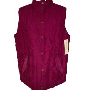 NWT Jones New York Quilted Pattern Vest Size XL